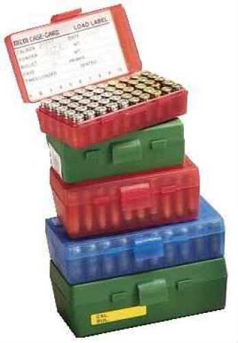 MTM Ammunition Box 50 Round Flip-Top 38 - 357 Green P50-38-10